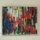 Original vintage abstract oil on canvas