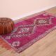 Purple vintage Moroccan Rug 116 x 234 cm, Berber Wool Rug Handmade, Old Rug