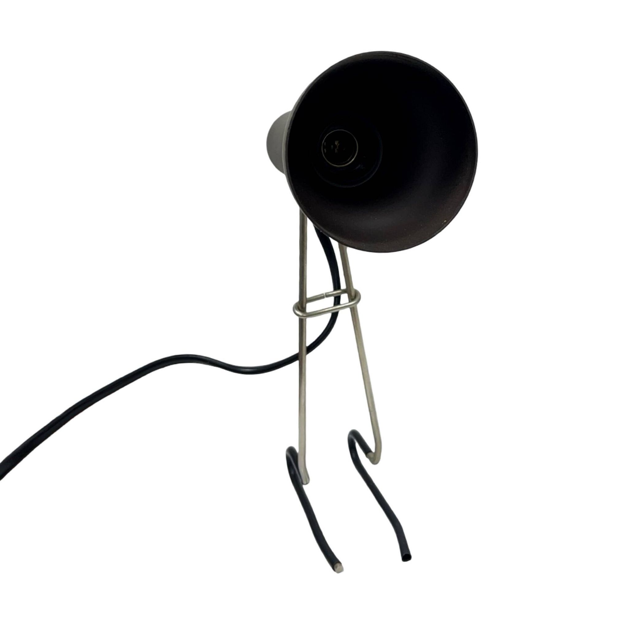Lamp with clip VEB Narva 3140 1970s space age retro vintage GDR