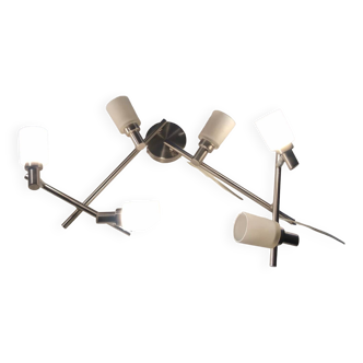 Wall light with six adjustable spots