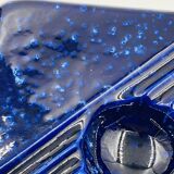 Cobalt blue ceramic ashtray, designed by Cari Zalloni