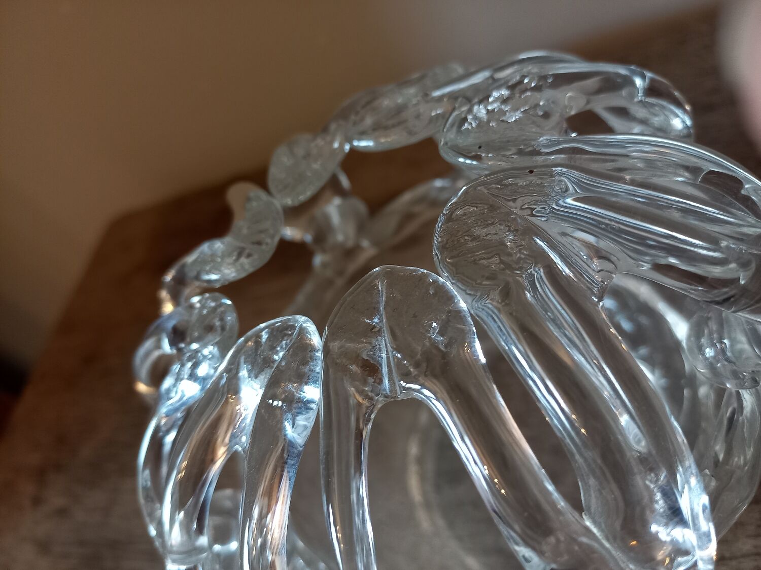 Vase bouquetière en verre Liège 18e siècle