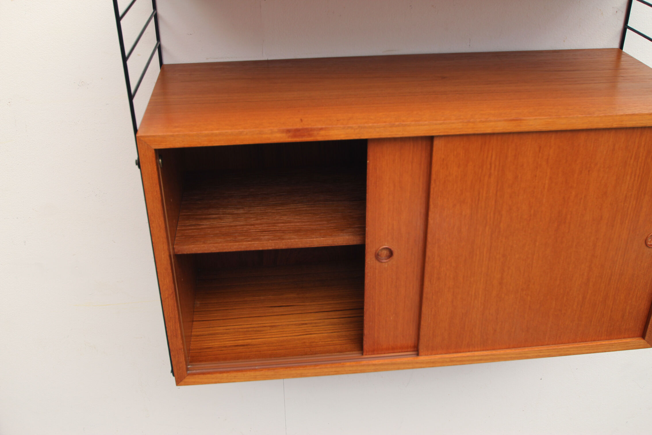 60s string wall unit in teak