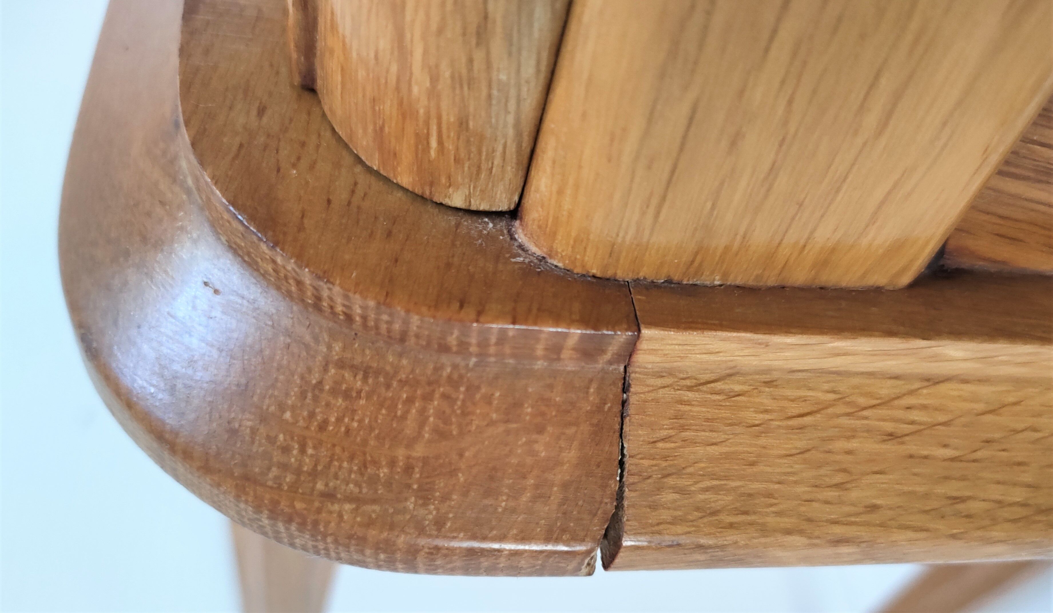 Bedside wood feet tapered 60s