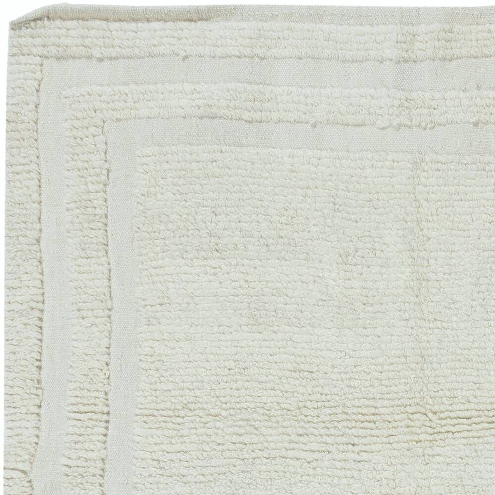 Vintage Minimalist Handmade Turkish Tulu Accent Rug in Natural Beige Wool