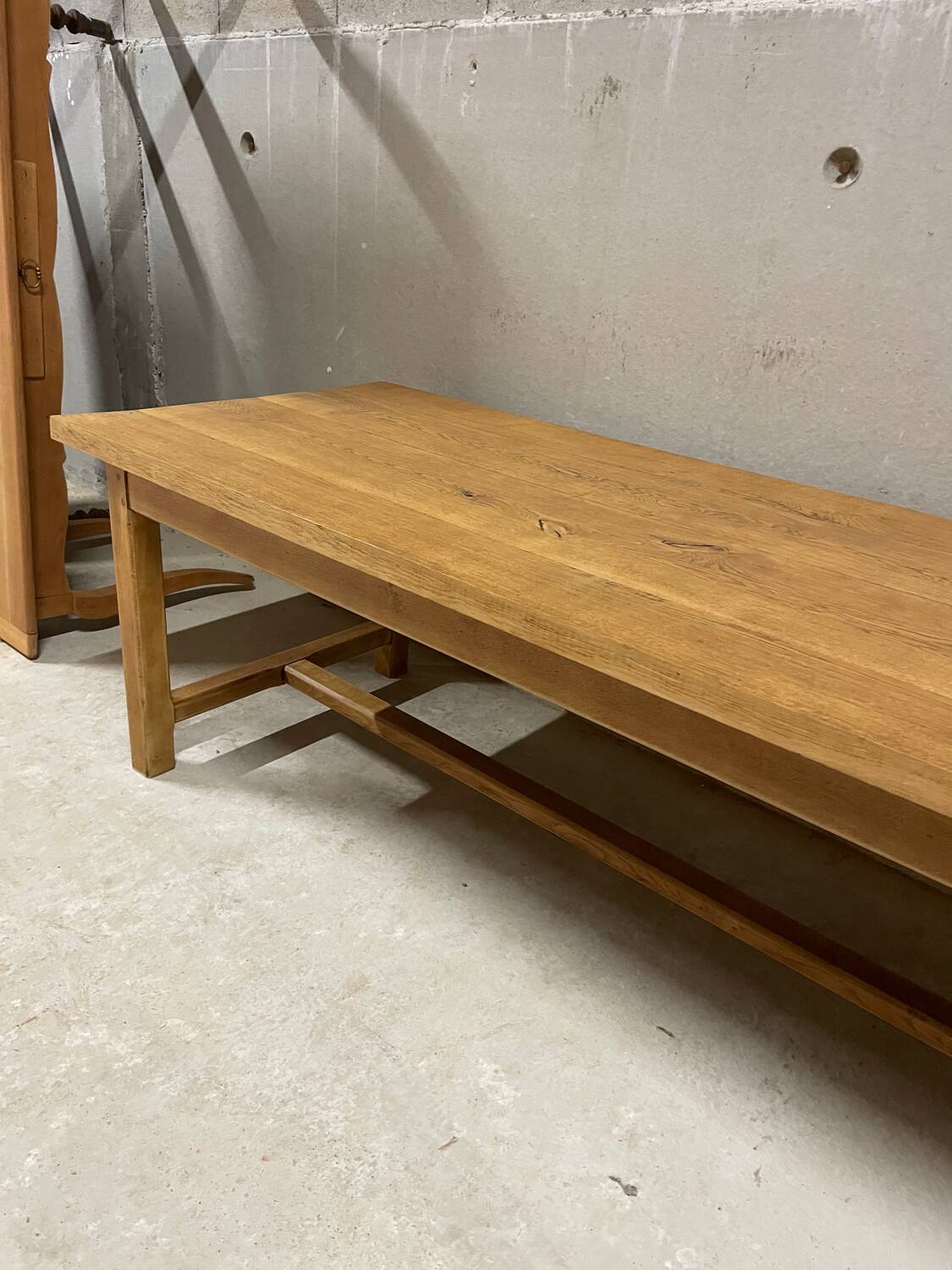 Huge oak farmhouse table