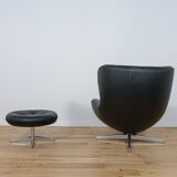 Armchair ML 214 with Ottoman by Illum Wikkelsø for Mikael Laursen 1960s