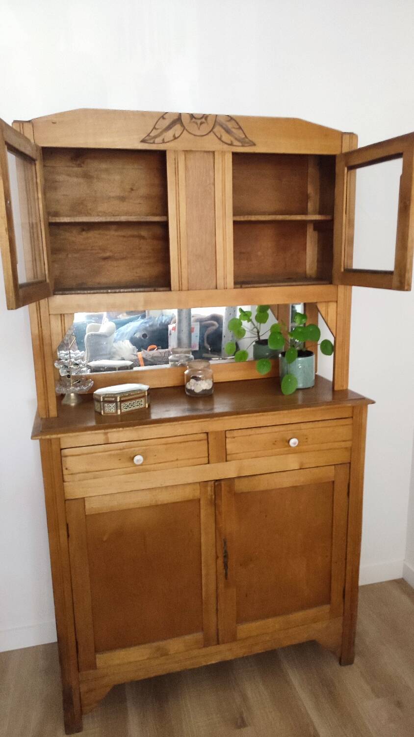 Vintage light wood sideboard