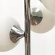 Vintage space table lamp, glass and metal, 1970s