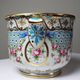Old Limoges porcelain bowl/pot, hand-painted, M. Carpezat, 1900-1930