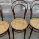 4 curved wood chairs Fischel Nr 14