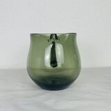 Vintage 60s smoked glass pitcher