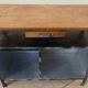 Industrial furniture in metal and wood for bathroom or TV stand