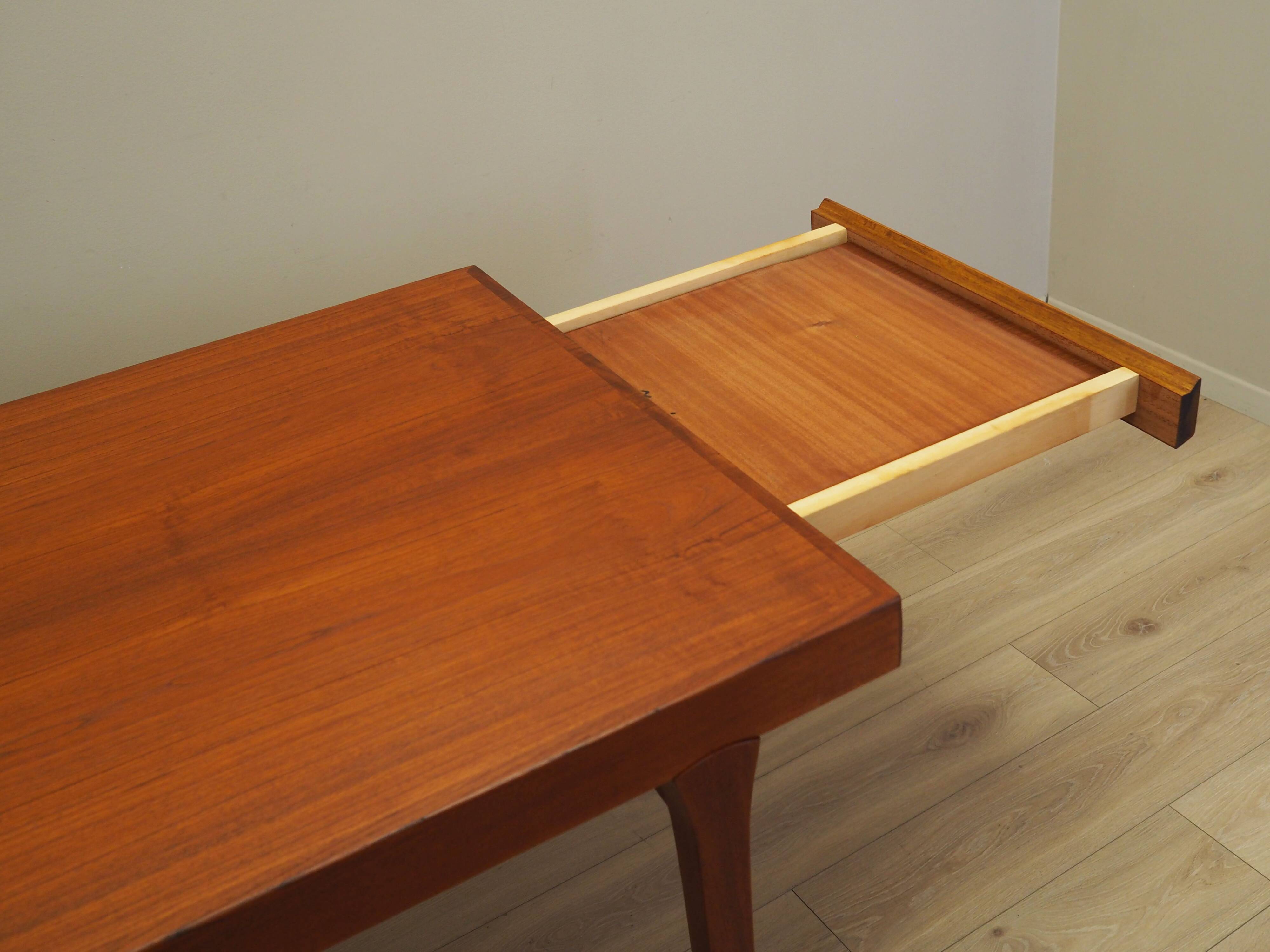 Teak table, Danish design, 1970s, production: Denmark