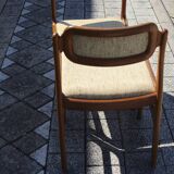 Pair of vintage chairs by johannes andersen 1960