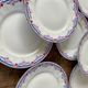 Set of 8 fine porcelain dessert plates from Lamotte France