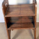 Ancienne étagère d'atelier en teck birman