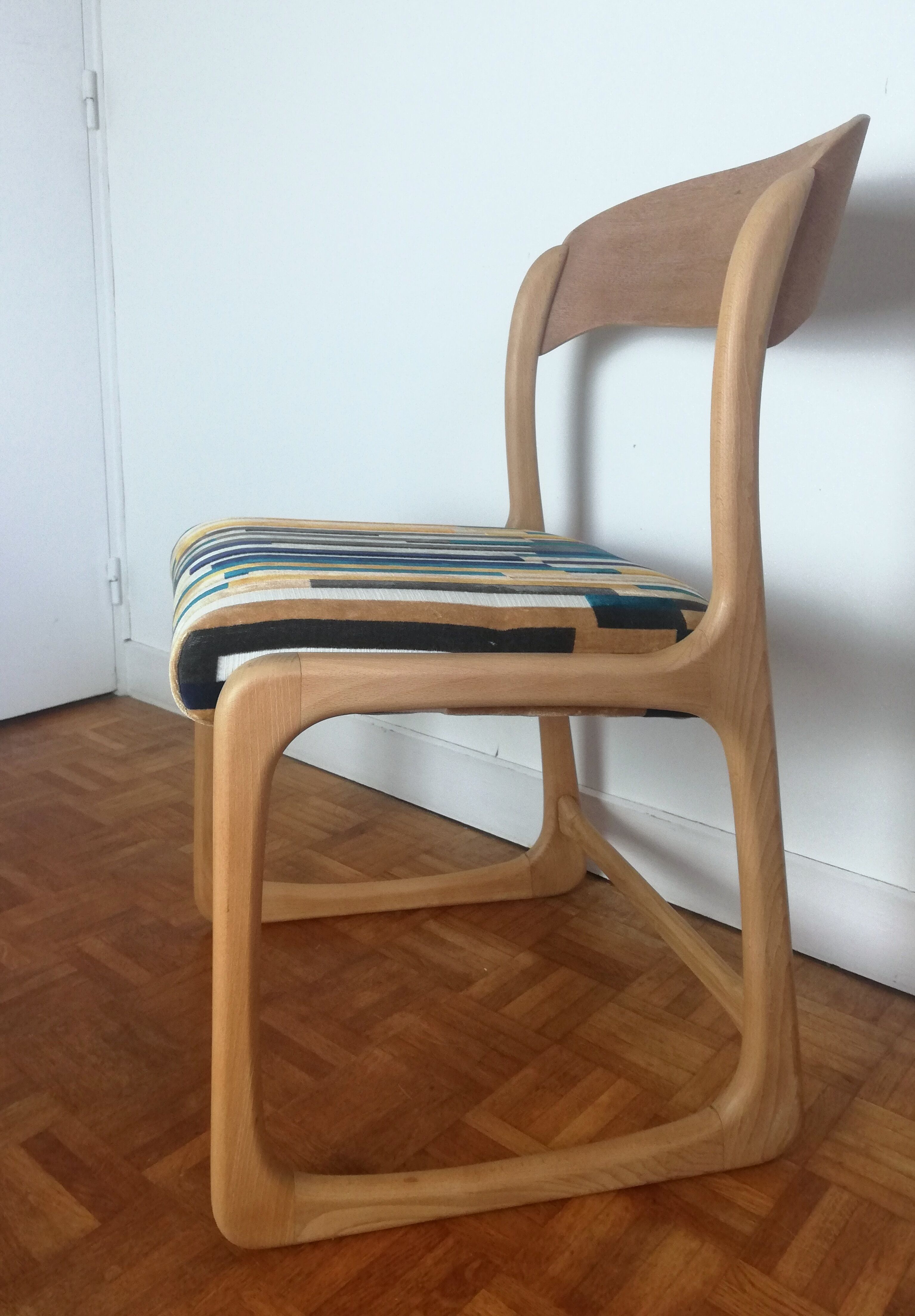 Renovated Baumann sled chair