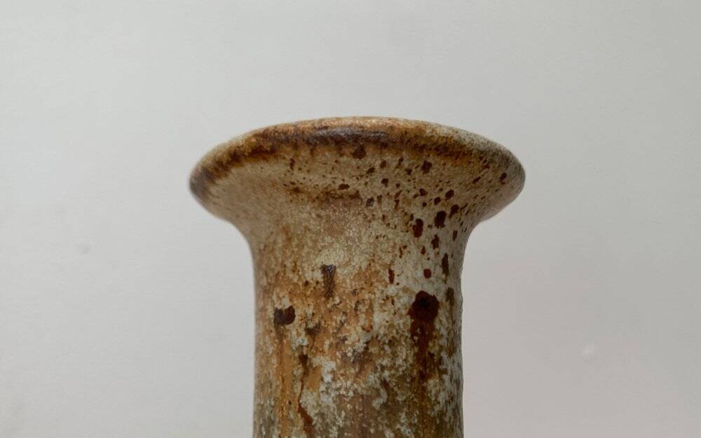 Brutalist Fat Lava Vase in Ceramic by Ruscha, West Germany, 1960s