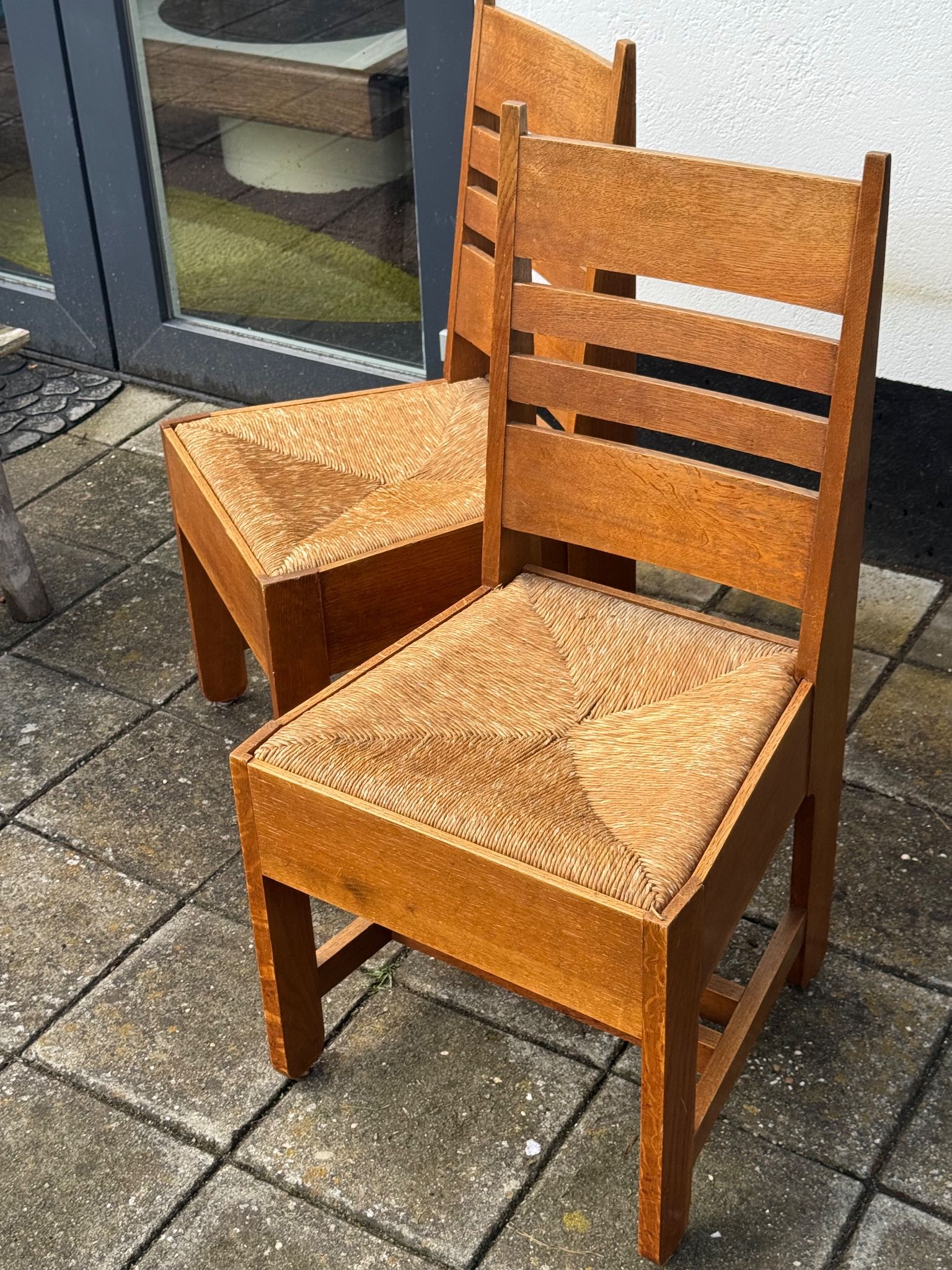 Pair of Amsterdamse School Dining Chairs