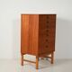 Commode scandinave en teck à 6 tiroirs, années 1960