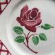 Old flat plates in red and green