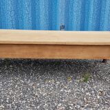 Solid oak coffee table from a pool academy