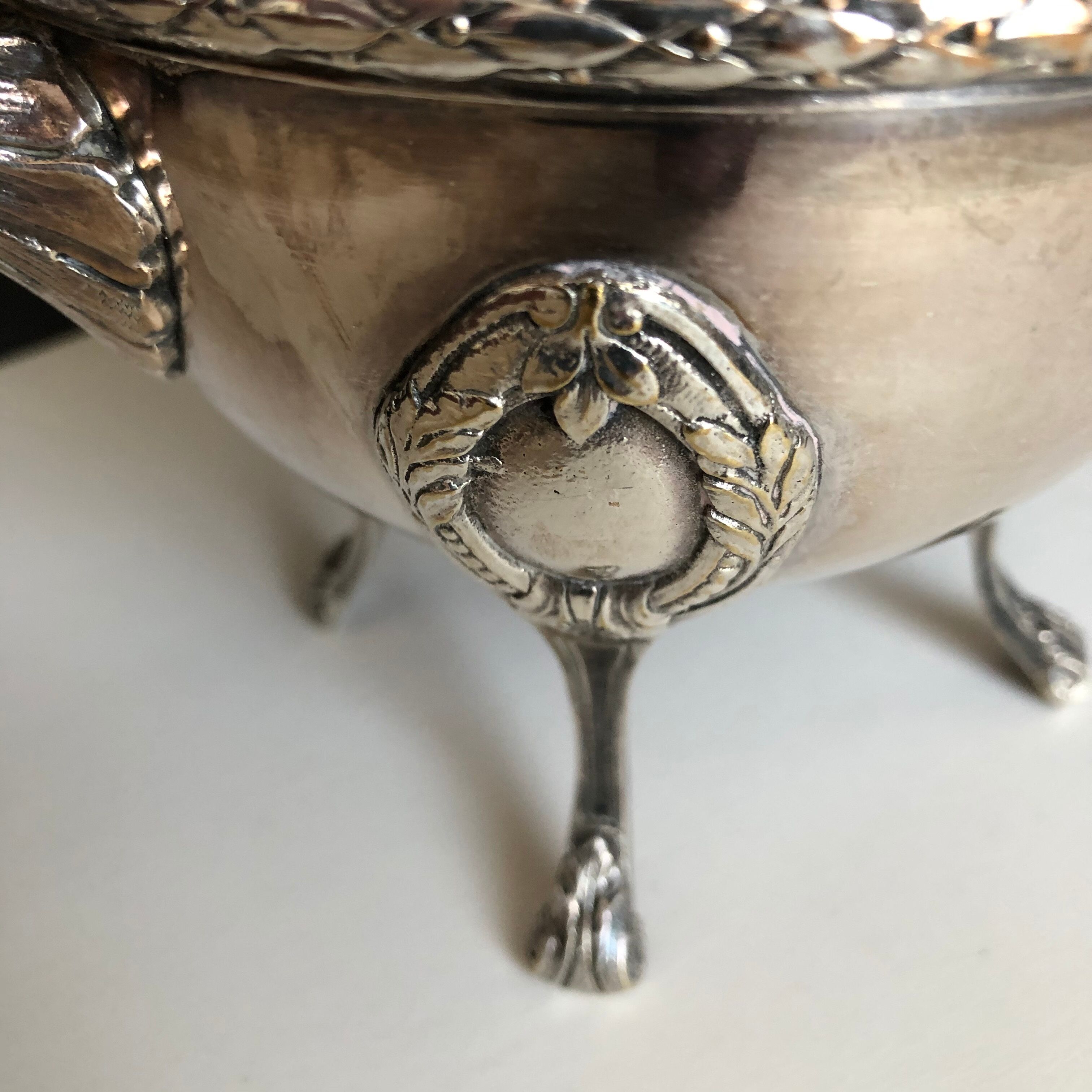 Silver metal coffee service