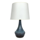 Danish table lamp in blue ceramic, Soholm Stentøj, Scandinavian Denmark