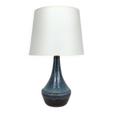 Lampe de table danoise en céramique bleue Soholm Stentøj Danemark Scandinave