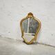 Miroir vintage de style baroque en bois doré