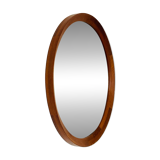 Danish Teak wood Round Mirror. 1960s