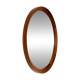 Danish Teak wood Round Mirror. 1960s