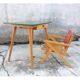 Children's desk Baumann foot compass and chair