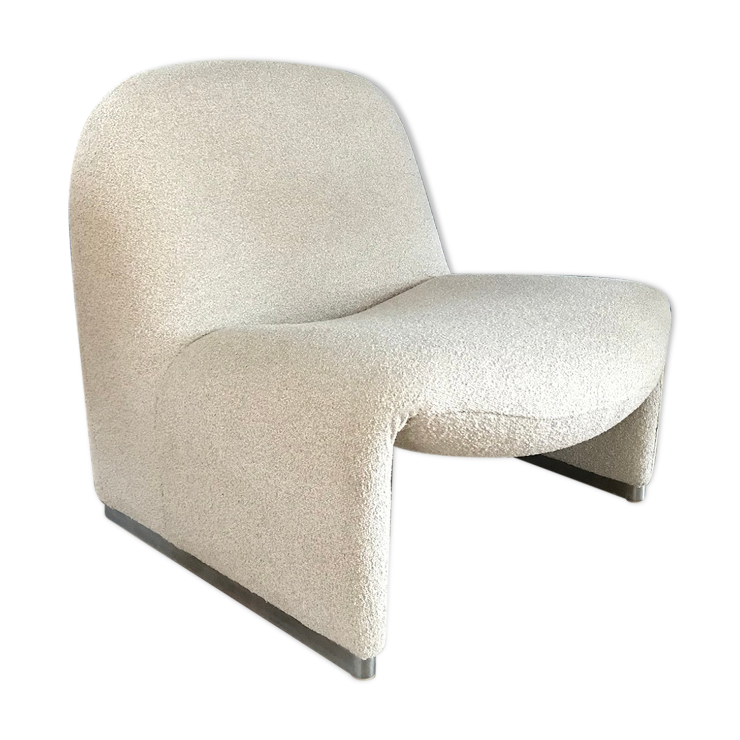 Bouclé Alky Chair by Giancarlo Piretti for Castelli, 1970s