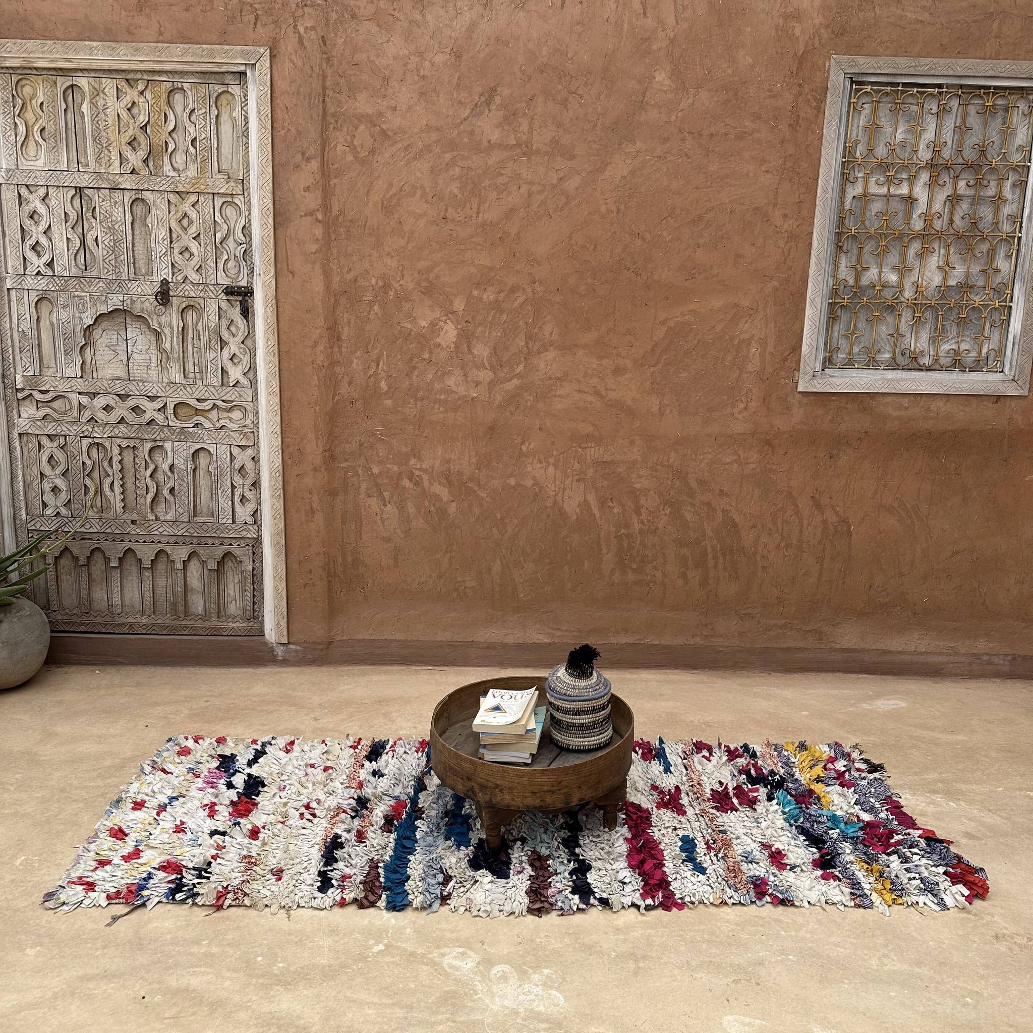 Boucherouite carpet - 80 x 209 cm