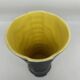 Vase des années 50 noir et jaune