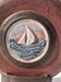 Ceramic vase decor boat signed