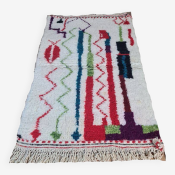 Handmade wool Berber rug 150 x 100 cm