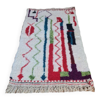 Tapis berbère en laine fait main 150 x 100 cm