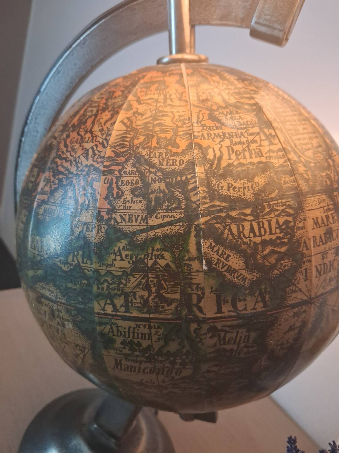 Vintage globe lamp