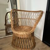 Rattan armchair