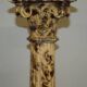 Pair of hand-carved Corinthian pillar bases