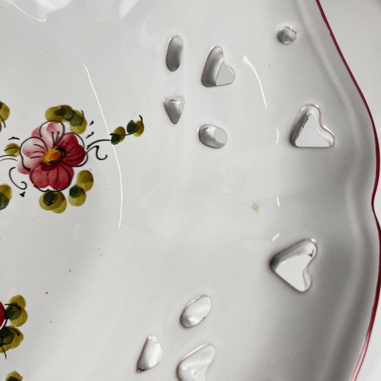 Vintage hand-painted fruit bowl, 20th century