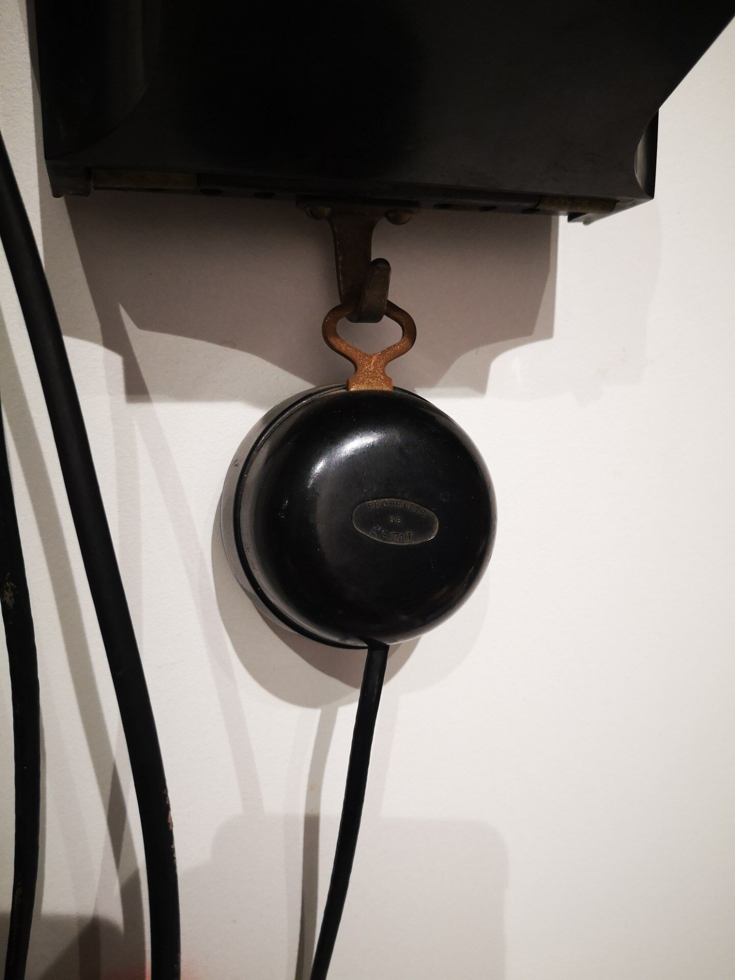 Wall-mounted vintage phone - bakelite - state ownership