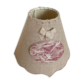 Linen lampshade Toile de Jouy
