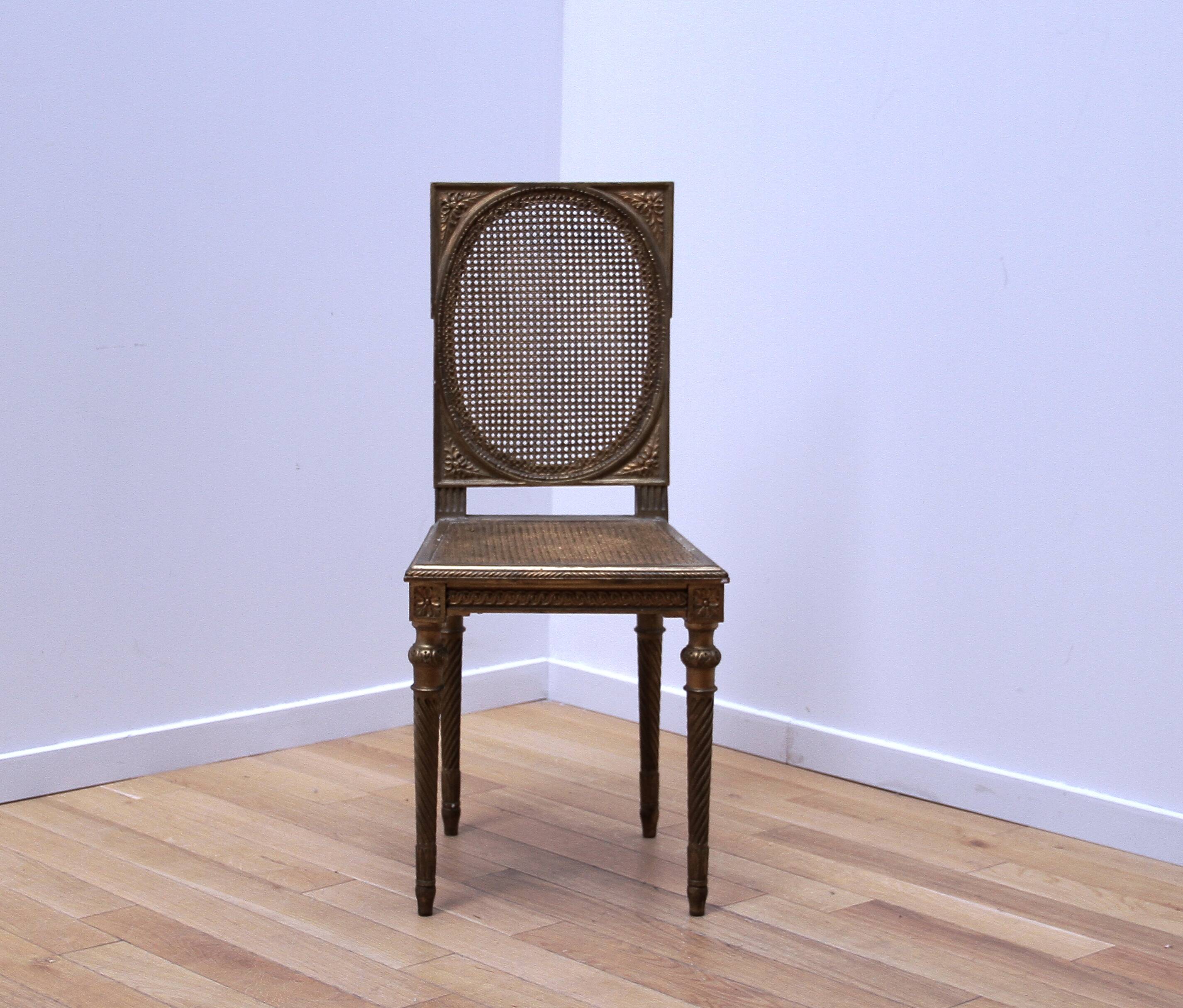 Pair of vintage Louis XVI chairs