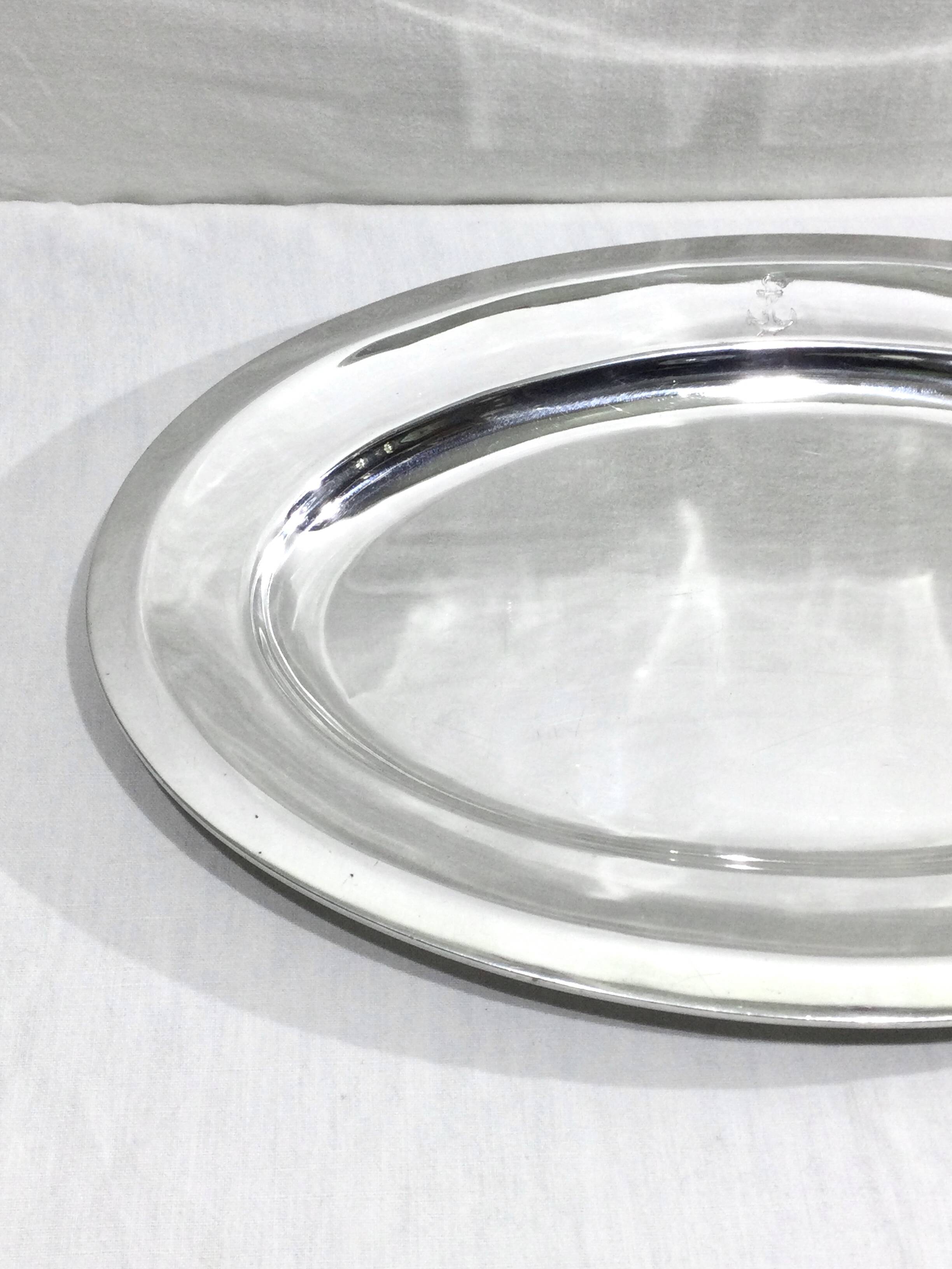 Soh - silver metal navy serving dish