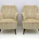 Pair of Nino Zoncada Mid-century Modern Chenille Velvet by Cassina Armchair
