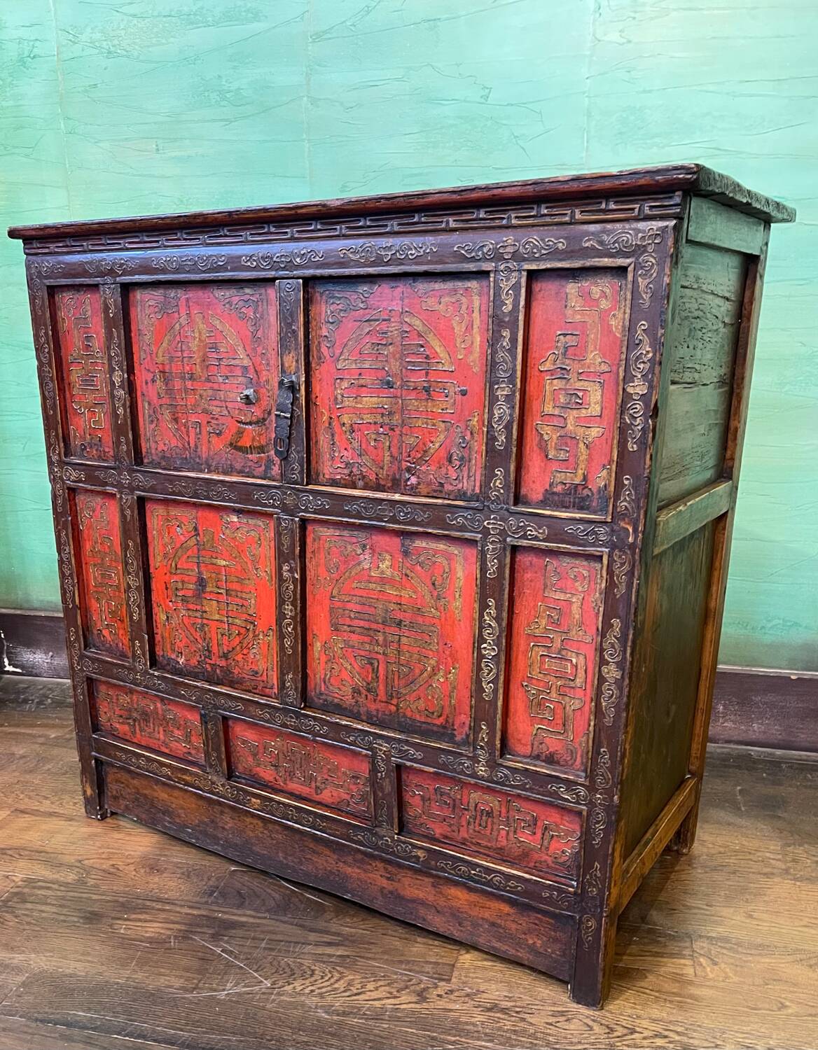 Tibetan 4-door sideboard